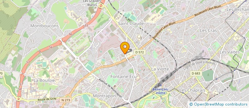 localisation de l'entreprise MADAME CECILE PERRET à BESANCON