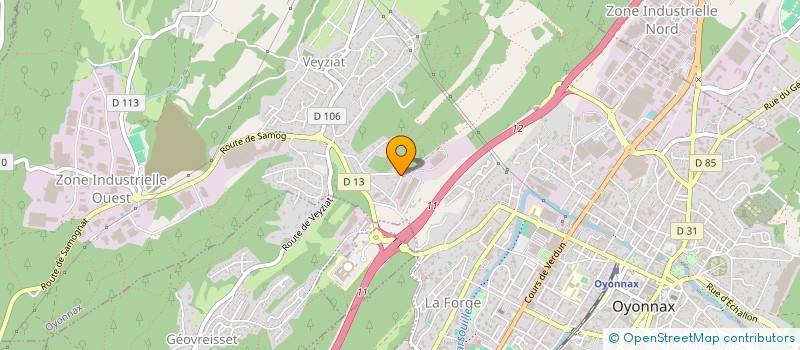 localisation de l'entreprise MADAME CECILE PERRET à OYONNAX
