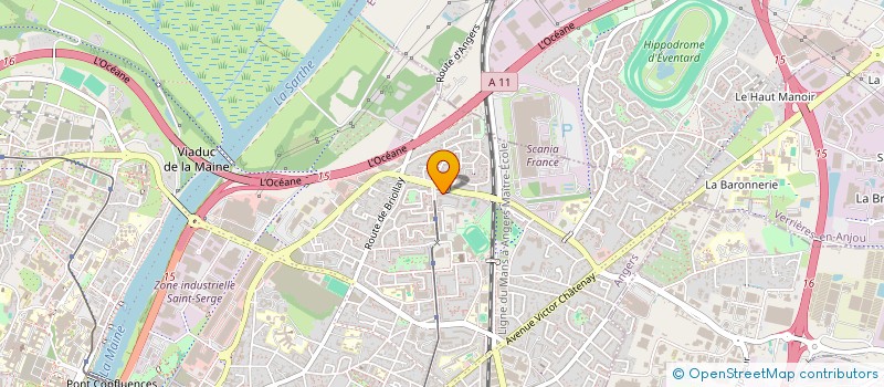 localisation de l'entreprise MADAME CECILE PERRIAULT  ANGERS