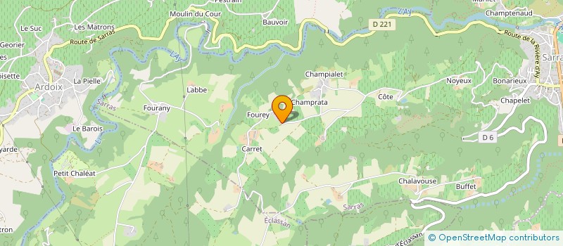 localisation de l'entreprise MADAME CECILE PERRIN  SARRAS