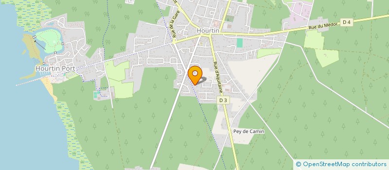 localisation de l'entreprise MADAME CECILE PEYRONNET  HOURTIN