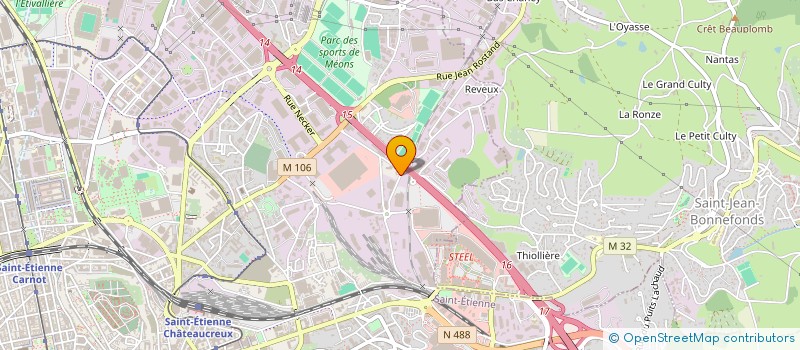 localisation de l'entreprise MADAME CECILE PEYTAVIN  SAINT-ETIENNE