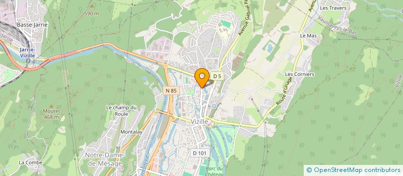 localisation de l'entreprise MADAME CECILE PEZET  VIZILLE