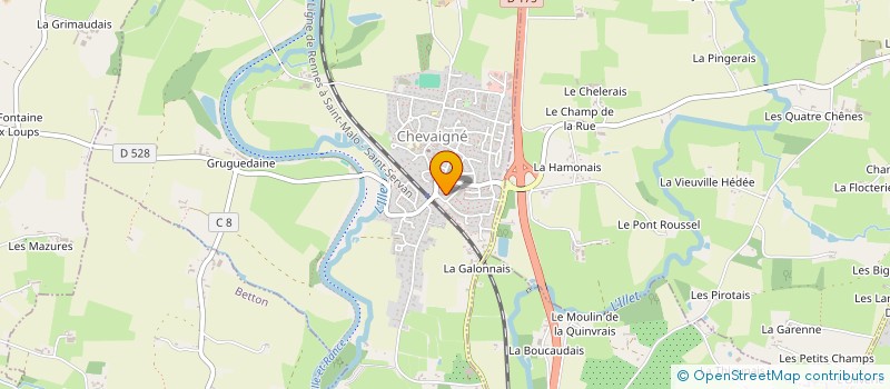 localisation de l'entreprise MADAME CECILE PFLIEGER  CHEVAIGNE