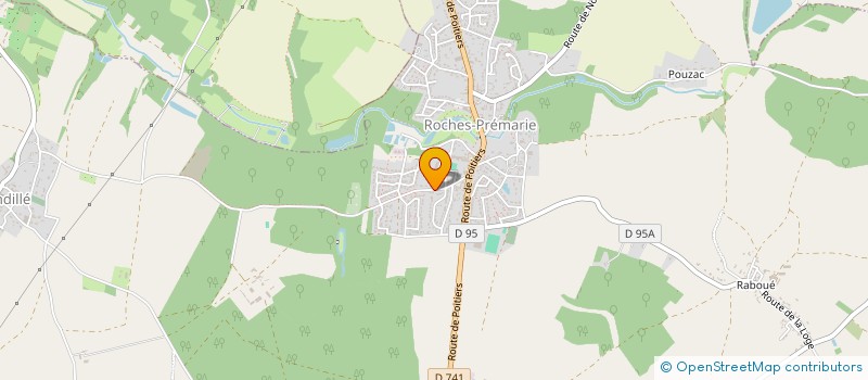 localisation de l'entreprise MADAME CECILE PICHOT  ROCHES-PREMARIE-ANDILLE