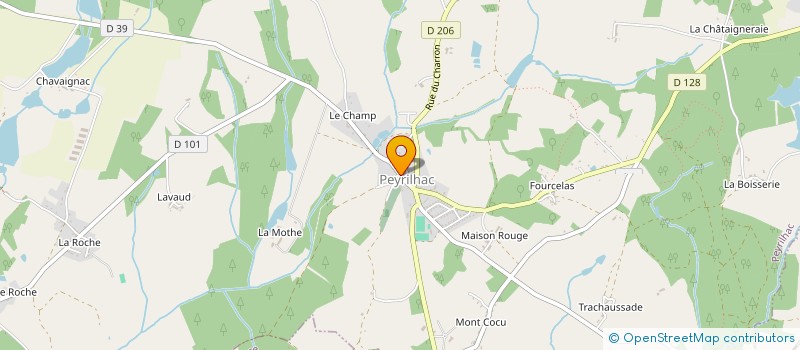 localisation de l'entreprise MADAME CECILE PIERRET à PEYRILHAC