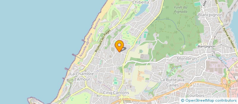 localisation de l'entreprise MADAME CECILE PIHOUEE  ANGLET