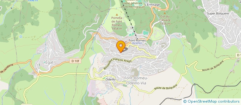 localisation de l'entreprise MADAME CECILE PILLARD  FONT-ROMEU-ODEILLO-VIA