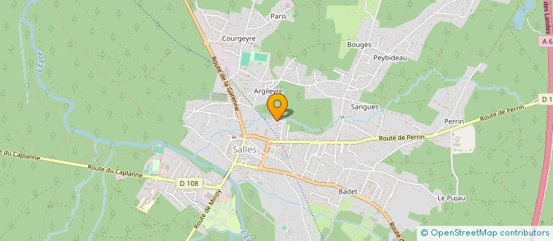 localisation de l'entreprise MADAME CECILE PINGAUD  SALLES