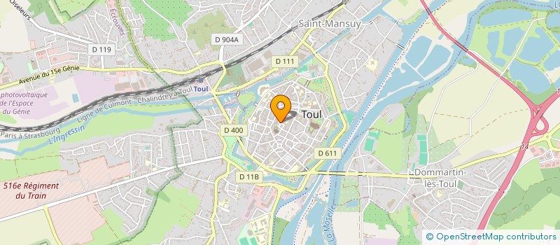 localisation de l'entreprise MADAME CECILE PIQUARD  TOUL