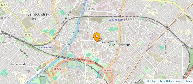 localisation de l'entreprise MADAME CECILE PIQUET à LA MADELEINE
