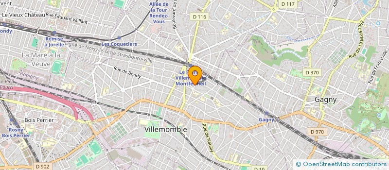 localisation de l'entreprise MADAME CECILE PISTRE  VILLEMOMBLE