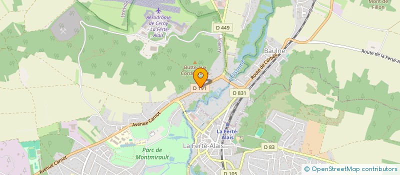 localisation de l'entreprise MADAME CECILE POLLET à LA FERTE-ALAIS