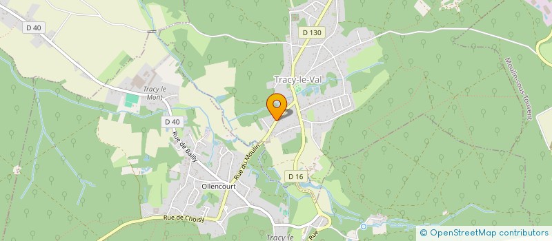 localisation de l'entreprise MADAME CECILE POLLET  TRACY-LE-VAL