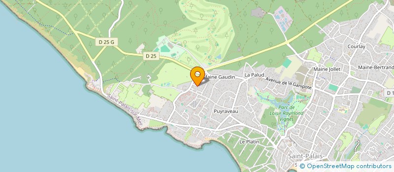 localisation de l'entreprise MADAME CECILE POMMIER  SAINT-PALAIS-SUR-MER