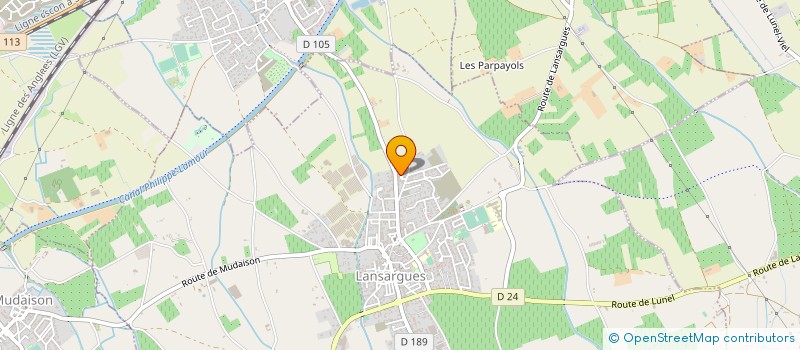 localisation de l'entreprise MADAME CECILE POUILLOT à LANSARGUES