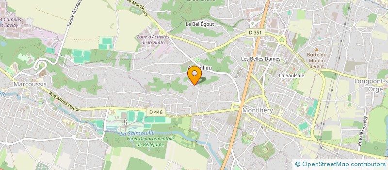 localisation de l'entreprise MADAME CECILE POULAIN  MONTLHERY