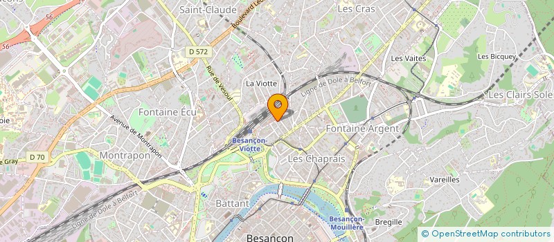 localisation de l'entreprise MADAME CECILE POURCELOT  BESANCON