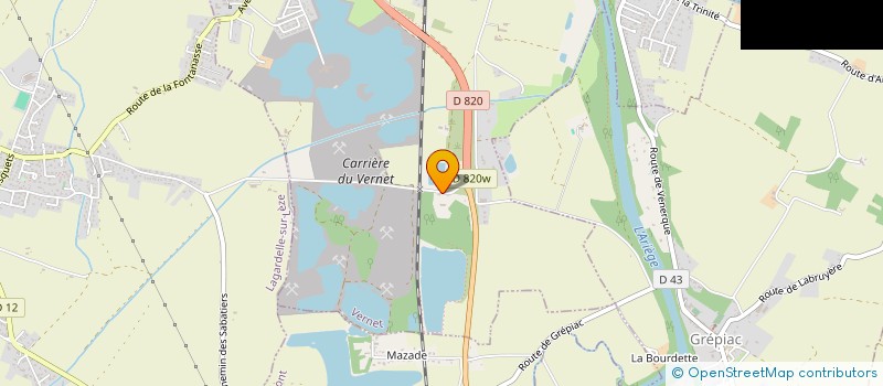 localisation de l'entreprise MADAME CECILE PRADAL  VERNET