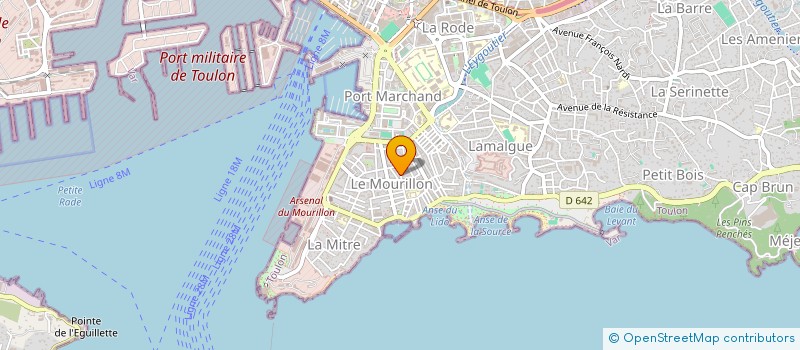 localisation de l'entreprise MADAME CECILE PRETESACQUE  TOULON