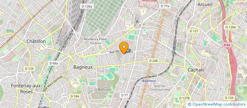 localisation de l'entreprise MADAME CECILE PREVOST à BAGNEUX