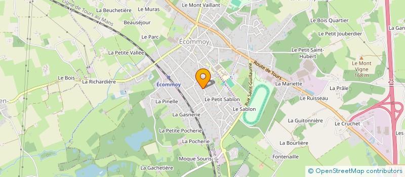 localisation de l'entreprise MADAME CECILE PRIGENT à ECOMMOY