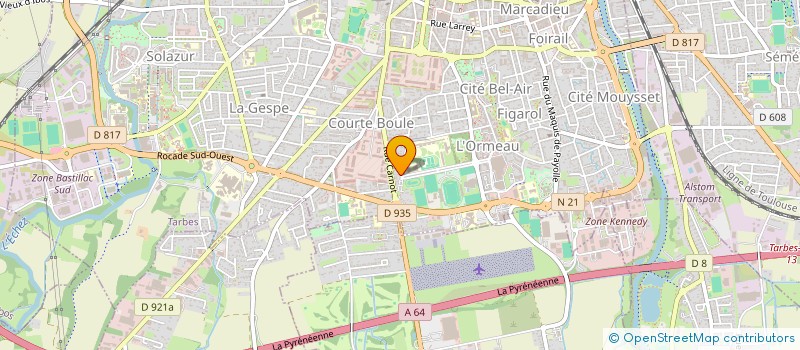 localisation de l'entreprise MADAME CECILE PRULLIERE  TARBES