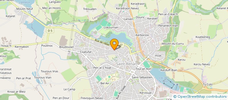 localisation de l'entreprise MADAME CECILE QUINIOU à SAINT-RENAN