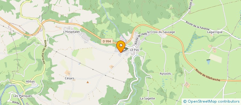 localisation de l'entreprise MADAME CECILE RABANEL à DRUELLE BALSAC