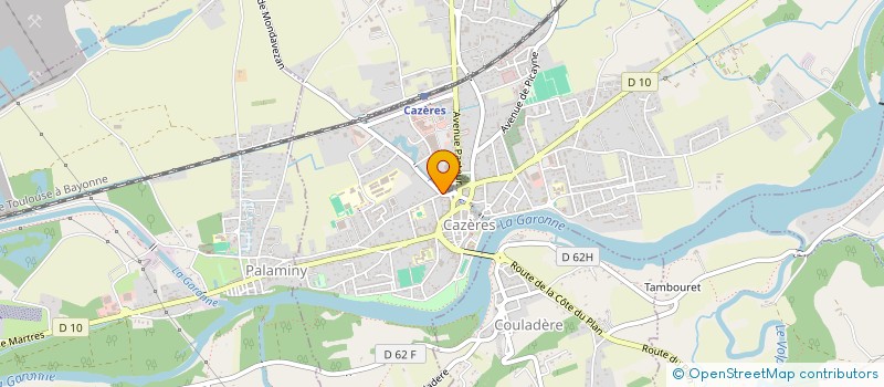 localisation de l'entreprise MADAME CECILE RABATAUD  CAZERES