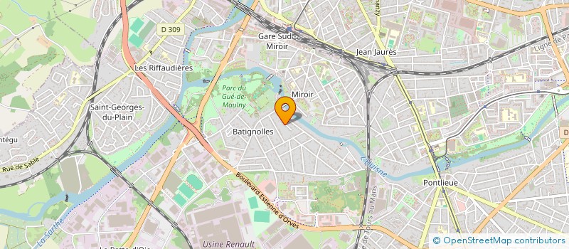 localisation de l'entreprise MADAME CECILE RADIGOIS à LE MANS