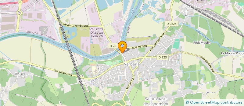 localisation de l'entreprise MADAME CECILE RAGUIDEAU  VERBERIE