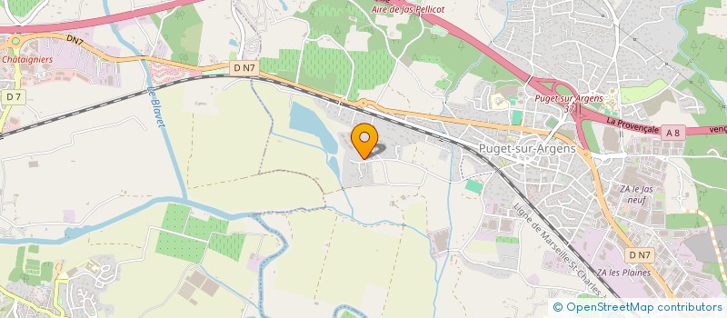 localisation de l'entreprise MADAME CECILE RAJ  PUGET-SUR-ARGENS