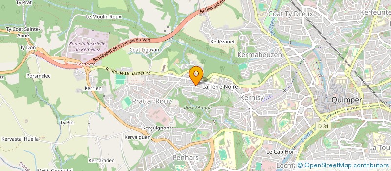 localisation de l'entreprise MADAME CECILE RAPHALEN  QUIMPER