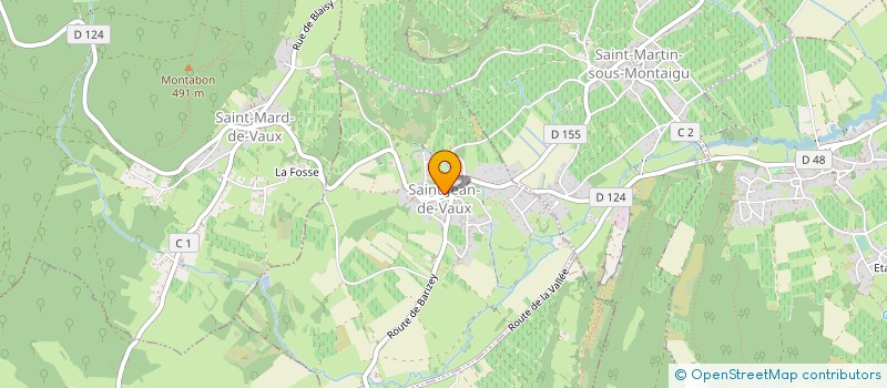 localisation de l'entreprise MADAME CECILE RATEAU à SAINT-JEAN-DE-VAUX