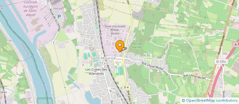 localisation de l'entreprise MADAME CECILE RAUER  SAINT-MAURICE-L'EXIL