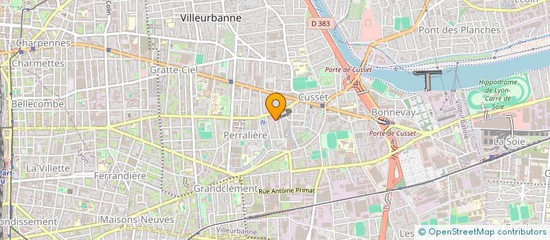 localisation de l'entreprise MADAME CECILE RAVAULT à VILLEURBANNE