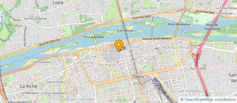 localisation de l'entreprise MADAME CECILE RAYMOND à TOURS