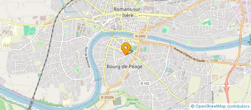 localisation de l'entreprise MADAME CECILE RAYMOND  BOURG-DE-PEAGE