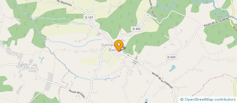 localisation de l'entreprise MADAME CECILE REGNIEZ  GAMARDE-LES-BAINS