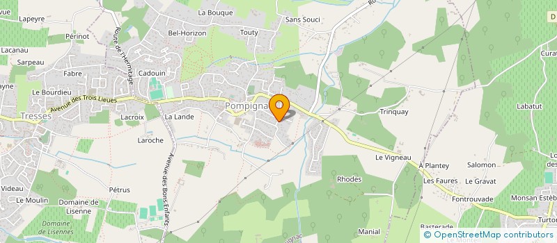 localisation de l'entreprise MADAME CECILE REMY DUBIN  POMPIGNAC