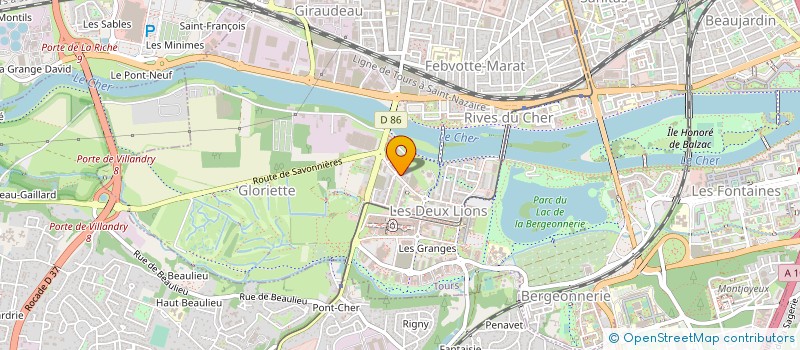 localisation de l'entreprise MADAME CECILE RENAUDIN  TOURS