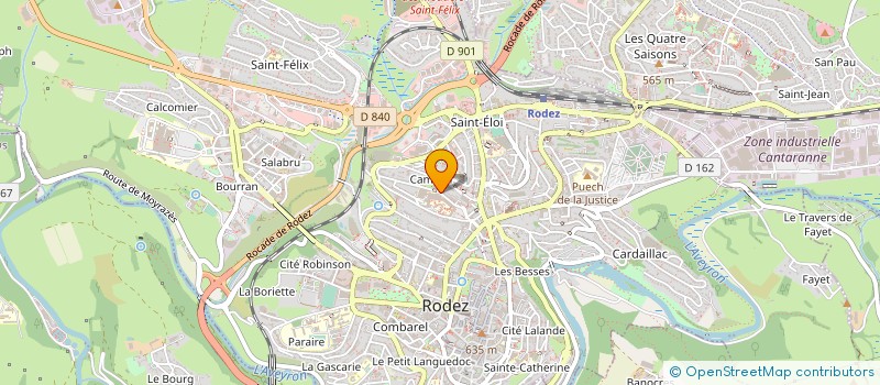 localisation de l'entreprise MADAME CECILE RENOULT à RODEZ