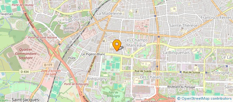 localisation de l'entreprise MADAME CECILE RESCAN  RENNES