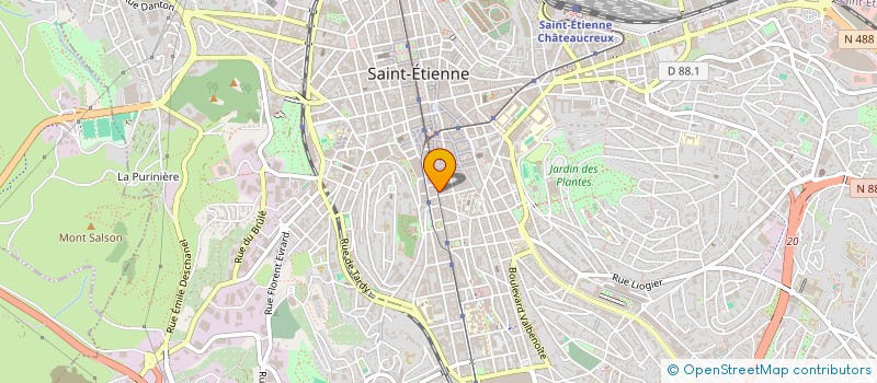 localisation de l'entreprise MADAME CECILE REVELLI GOIRAND  SAINT-ETIENNE