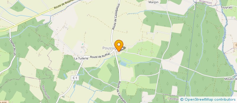 localisation de l'entreprise MADAME CECILE RICHARD  POUSSIGNAC