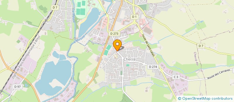 localisation de l'entreprise MADAME CECILE RICHARD  VILLAINES-LA-GONAIS