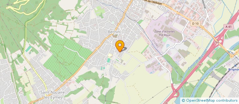 localisation de l'entreprise MADAME CECILE RICHAUD  BERNIN