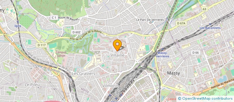 localisation de l'entreprise MADAME CECILE RIMBAULT  MASSY