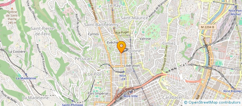 localisation de l'entreprise MADAME CECILE RIVAT à NICE